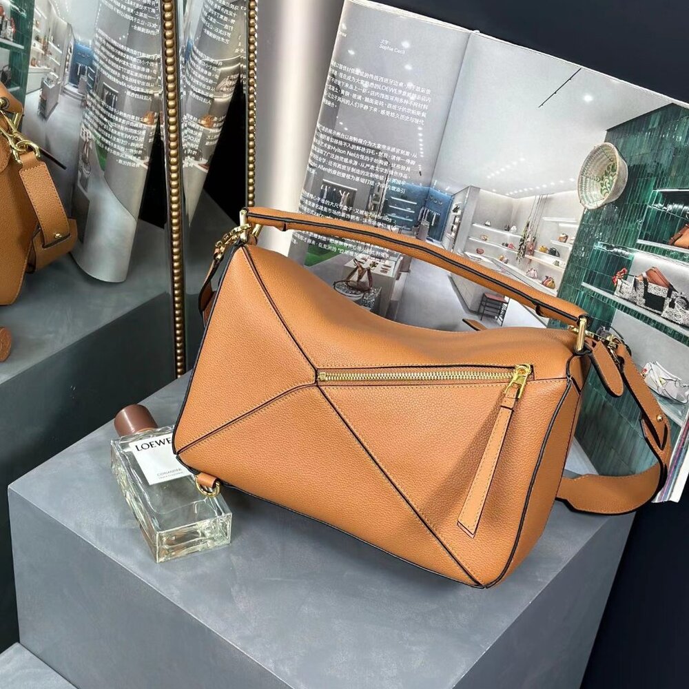 LOEWE Puzzle small geometric patchwork crossbody … - image 3